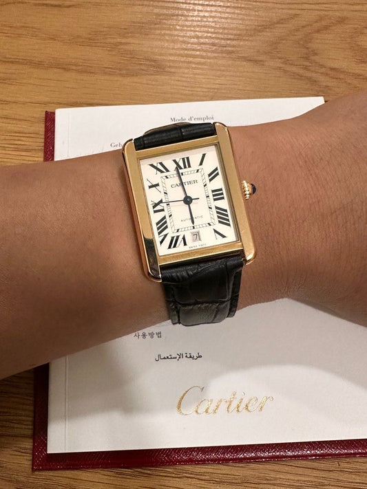 Cartier Tank Solo XL Ref: 3799 31mm 18K Rose Gold & Stainless Steel