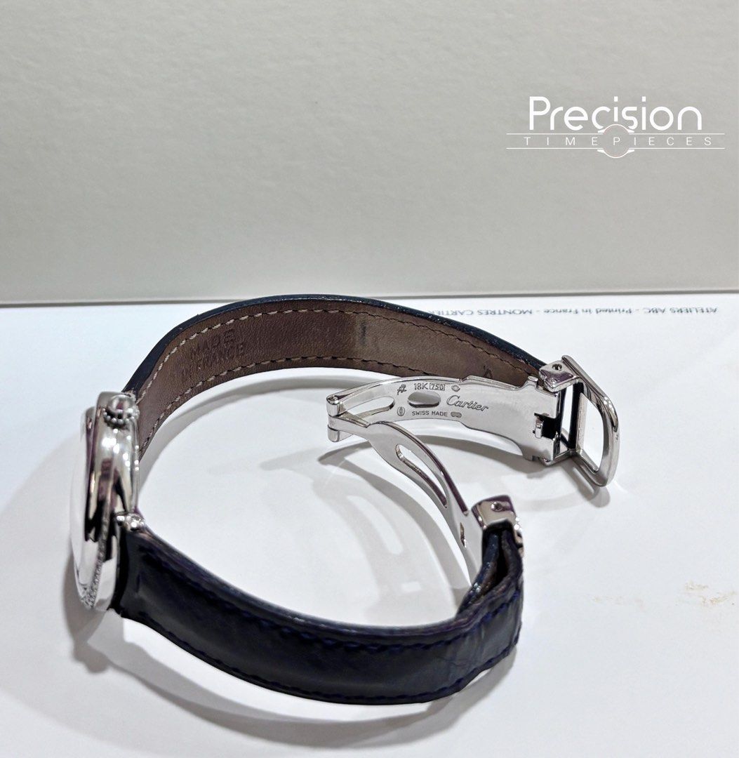 Cartier Trinity Watch Ref: 2444 Silver Dial Quartz 18k White Gold