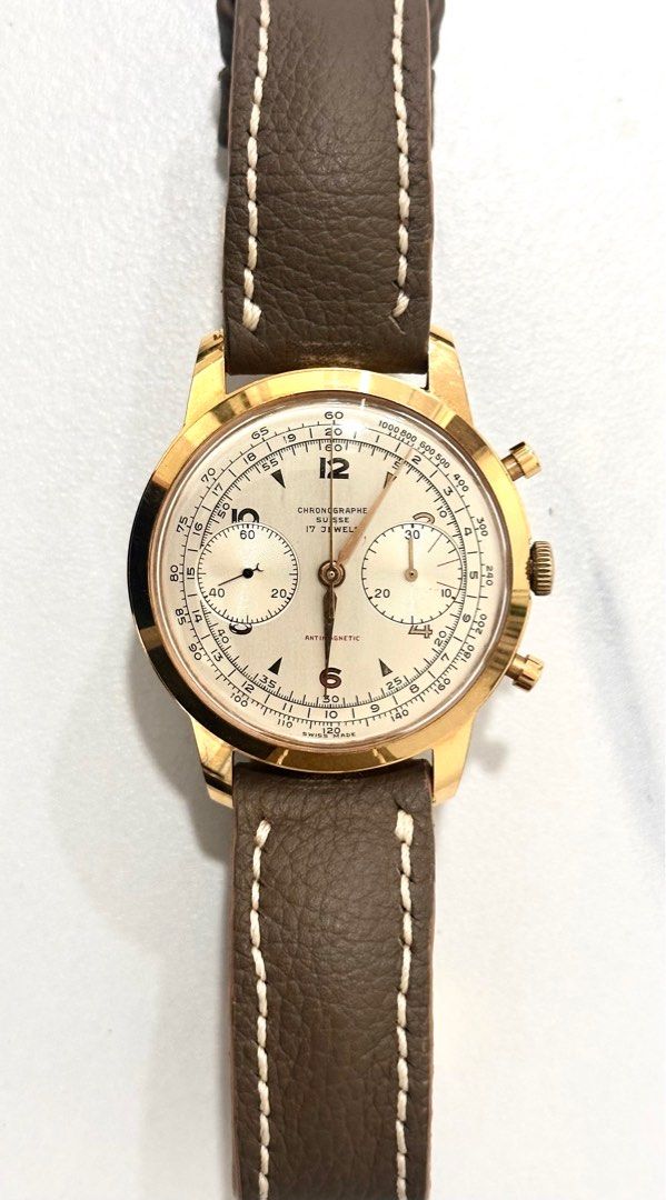Chronographe Suisse 17 Jewels Antimagnetic 38mm