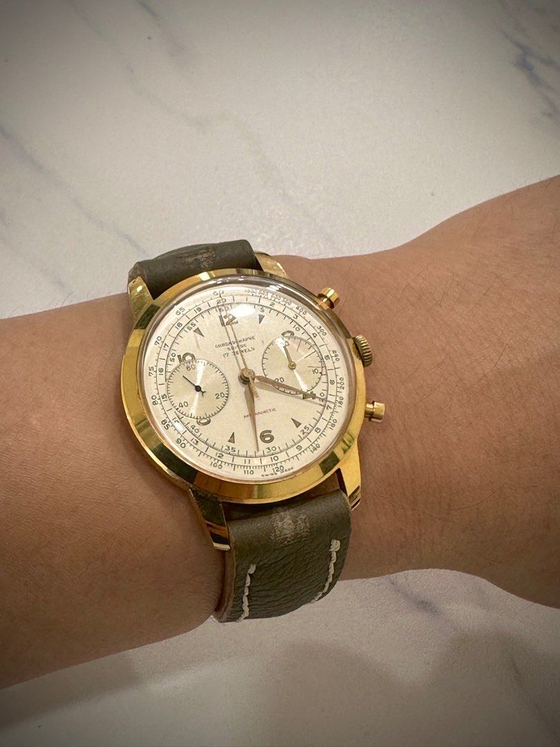 Chronographe Suisse 17 Jewels Antimagnetic 38mm