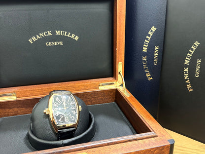 Franck Muller Cintree Curvex 🔥Rare🔥Secret Hour 18K Rose Gold 36mm Full Set