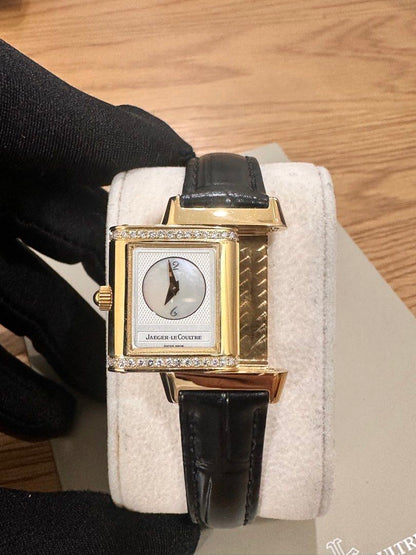 Jaeger-LeCoultre JLC Reverso Duetto Ref: Q2661410 18K Yellow Gold ŵ Papers
