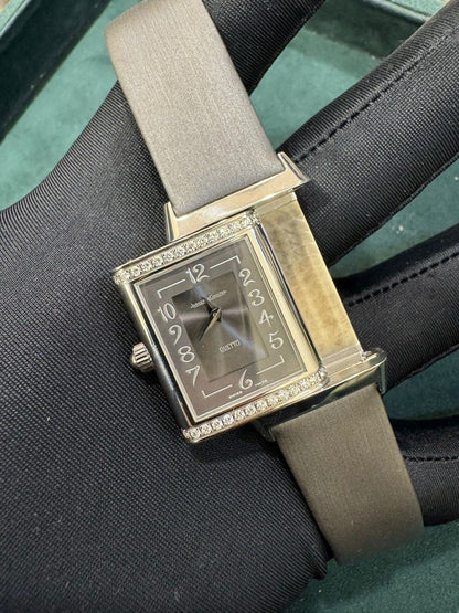 Jaeger-LeCoultre (JLC) Reverso Duetto Ref: 256.8.75 Watch & Cert 33mm X 23mm Manual Wind Like New