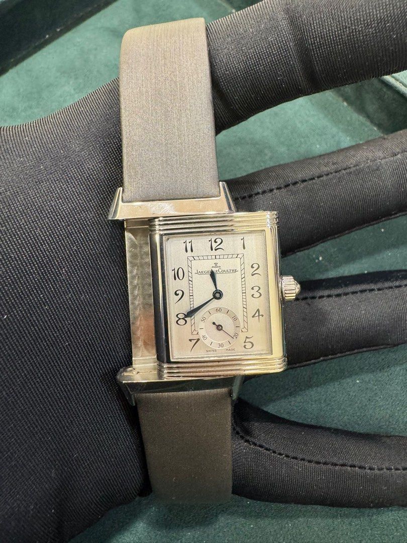 Jaeger-LeCoultre (JLC) Reverso Duetto Ref: 256.8.75 Watch & Cert 33mm X 23mm Manual Wind Like New