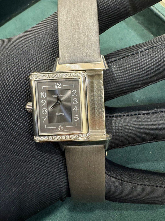 Jaeger-LeCoultre (JLC) Reverso Duetto Ref: 256.8.75 Watch & Cert 33mm X 23mm Manual Wind Like New