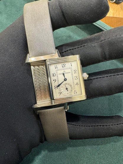 Jaeger-LeCoultre (JLC) Reverso Duetto Ref: 256.8.75 Watch & Cert 33mm X 23mm Manual Wind Like New