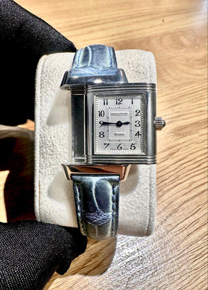 Jaeger-LeCoultre (JLC) Reverso Duetto MOP & Silver Dial 21 x 33mm Ref: 266.8.43
