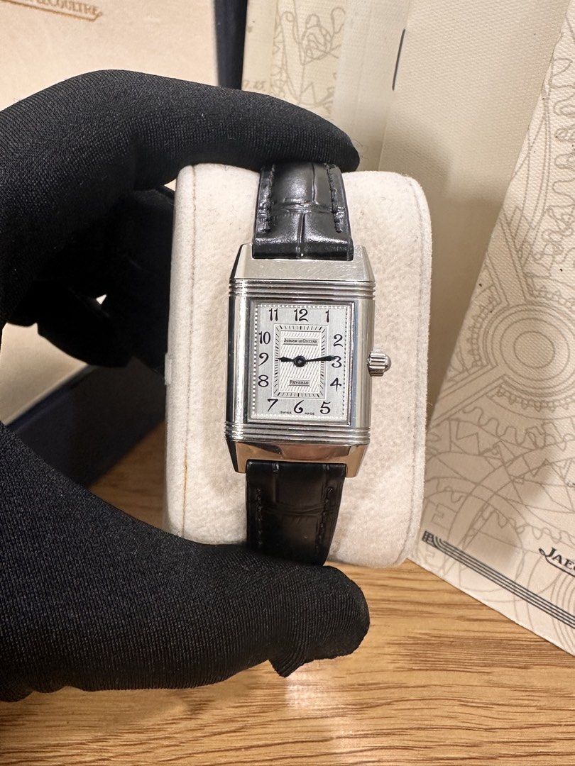 Jaeger-LeCoultre (JLC) Reverso Ref: 266.842.4438 Silver + MOP Dial 22 x 33mm Manual Wind Full Set