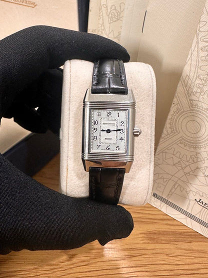 Jaeger-LeCoultre (JLC) Reverso Ref: 266.842.4438 Silver + MOP Dial 22 x 33mm Manual Wind Full Set