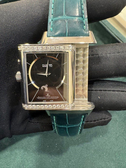 Jaeger-LeCoultre Reverso Duetto Duo Ref: Q2698420 42mm X 25mm Watch & Cert Like New Manual Wind