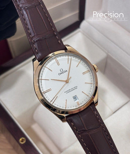 Omega De Ville Tresor 18K Rose Gold Master Co-Axial 40mm Full Set