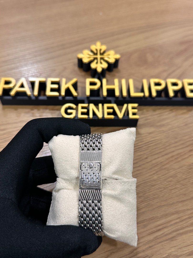 Patek Philippe Ellipse White Gold Ref: 3748/91 Blue Sunburst Dial