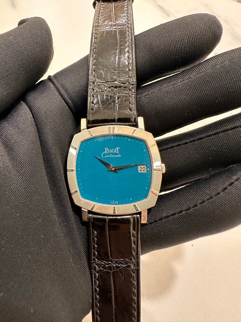 Piaget Rare “Tiff & Co.”-Coloured (“Stella”) Lacquered Dial 18K White Gold