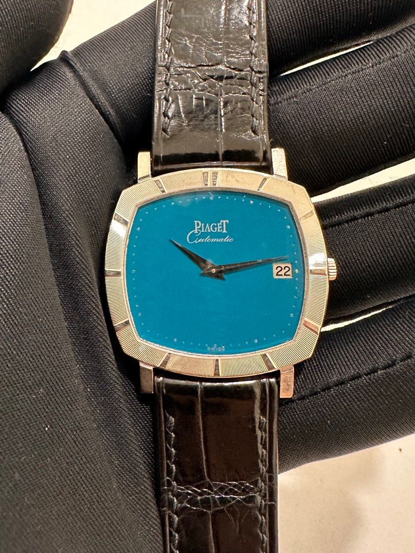 Piaget Rare “Tiff & Co.”-Coloured (“Stella”) Lacquered Dial 18K White Gold
