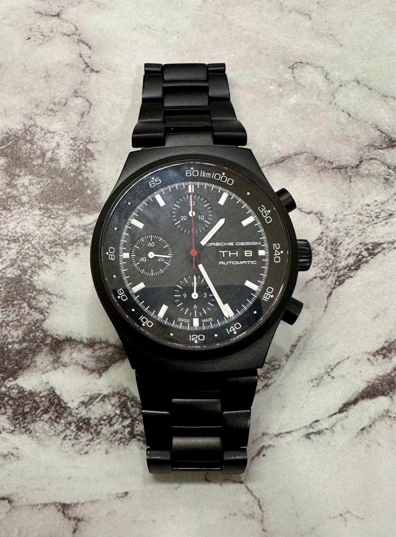 Porsche Design Black Chronograph Day-Date Ref: P6511 40mm