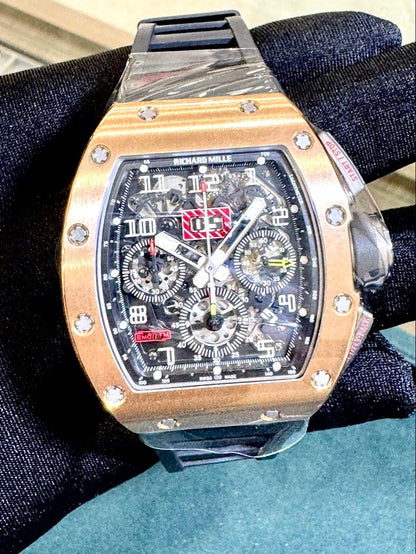 Richard Mille Felipe Massa Ref: RM011 RM Serviced Mar 2026 50mm 18K Rose Gold 50mm