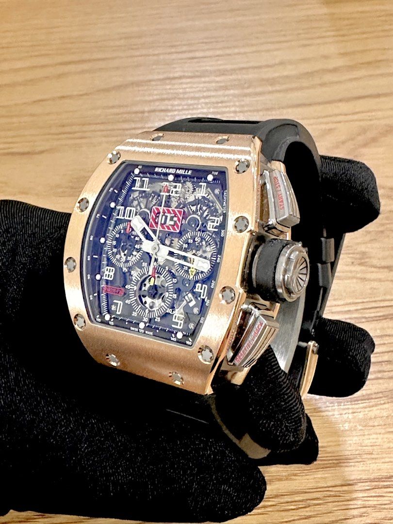 Richard Mille Felipe Massa Ref: RM011 RM Serviced Mar 2026 50mm 18K Rose Gold 50mm