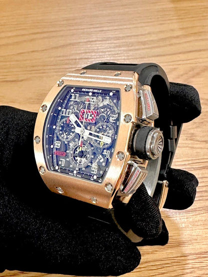 Richard Mille Felipe Massa Ref: RM011 RM Serviced Mar 2026 50mm 18K Rose Gold 50mm