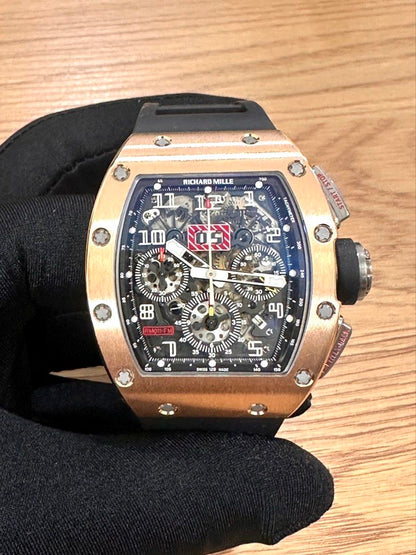 Richard Mille Felipe Massa Ref: RM011 RM Serviced Mar 2026 50mm 18K Rose Gold 50mm
