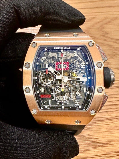 Richard Mille Felipe Massa Ref: RM011 RM Serviced Mar 2026 50mm 18K Rose Gold 50mm