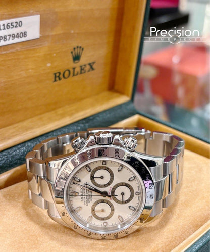 Rolex 116520 Daytona “Panna Dial” P-Series Full Set Untouched Case