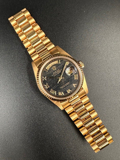 Rolex 18238 18K Gold Day-Date Ferrite Dial