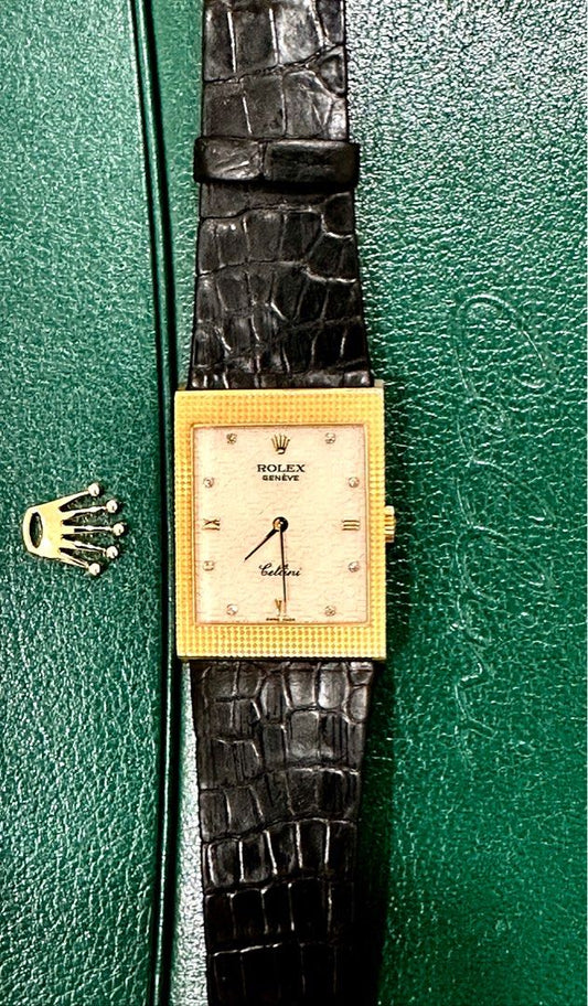 Rolex Cellini Cream Jubilee (“Computer”) Dial 25mm 18K Yellow Gold