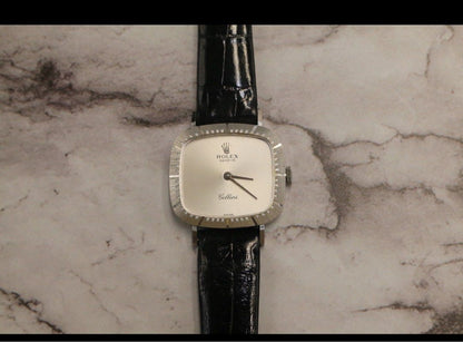 Rolex Cellini Silver Dial 18K White Gold 25mm