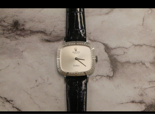 Rolex Cellini Silver Dial 18K White Gold 25mm