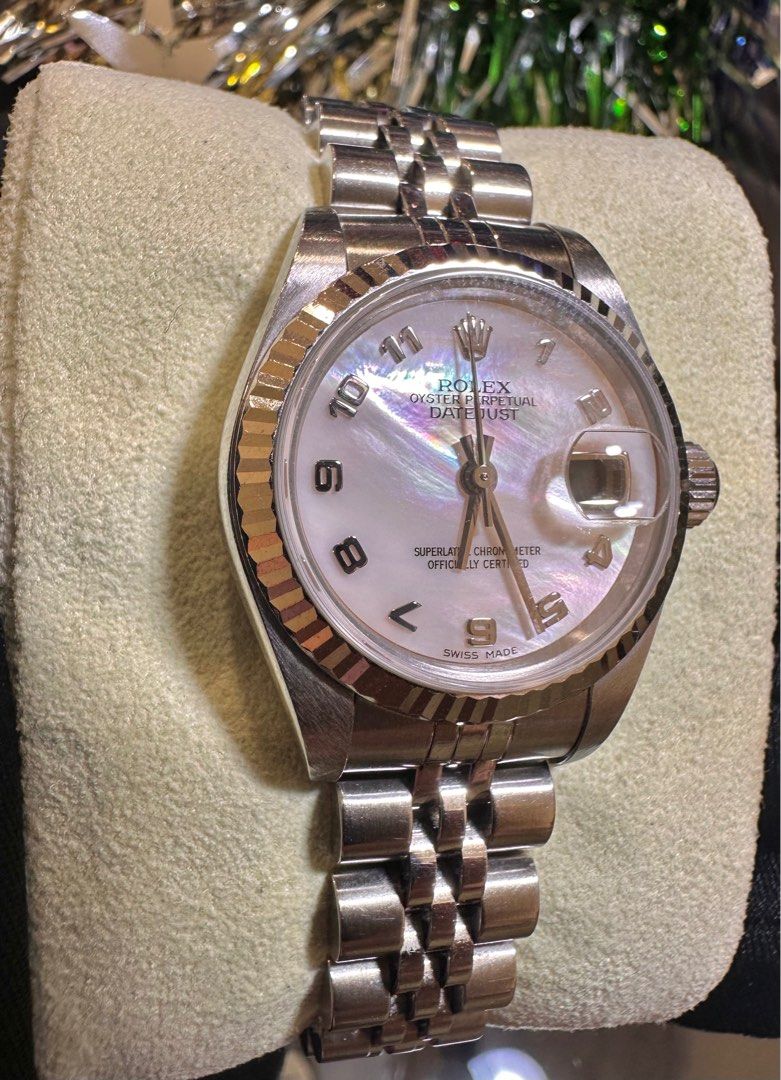 Rolex DateJust 26 Ref: 79174 Full Set Ladies MOP Arabic Numerals Dial
