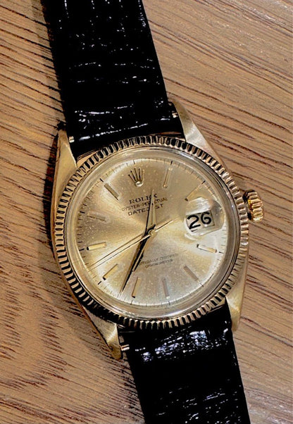 Rolex DateJust 36 “Ovettone“ Ref: 6305/1 14K Yellow Gold “SWISS Only” Dial