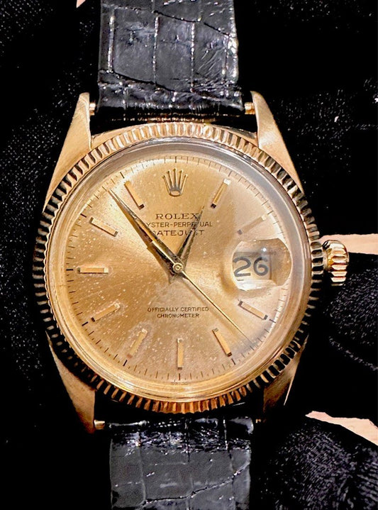 Rolex DateJust 36 “Ovettone“ Ref: 6305/1 14K Yellow Gold “SWISS Only” Dial