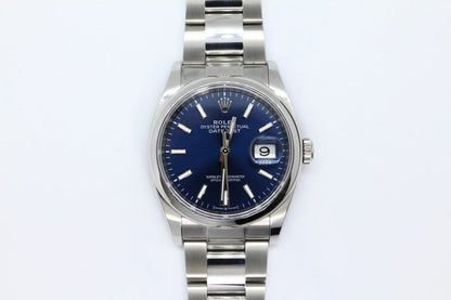 Rolex DateJust 36 Ref: 126200 Blue Dial Unworn