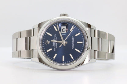 Rolex DateJust 36 Ref: 126200 Blue Dial Unworn
