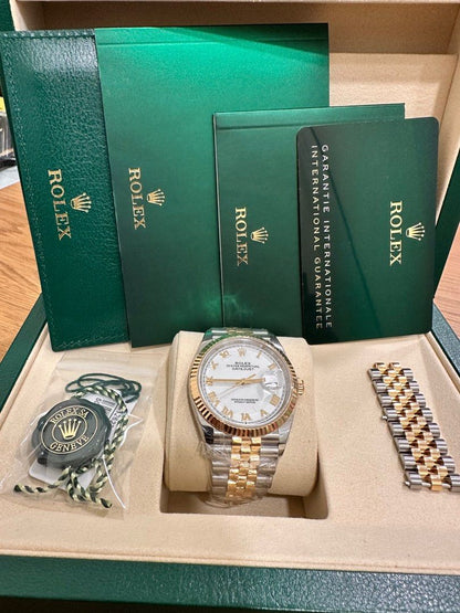 Rolex DateJust 36 Ref: 126233 Two-Tone White Dial New Unworn