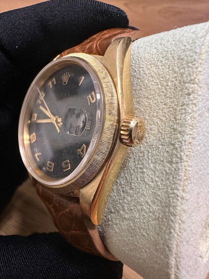 Rolex DateJust 36 Ref: 16078 18K Yellow Gold Ash-Black “Computer” Dial