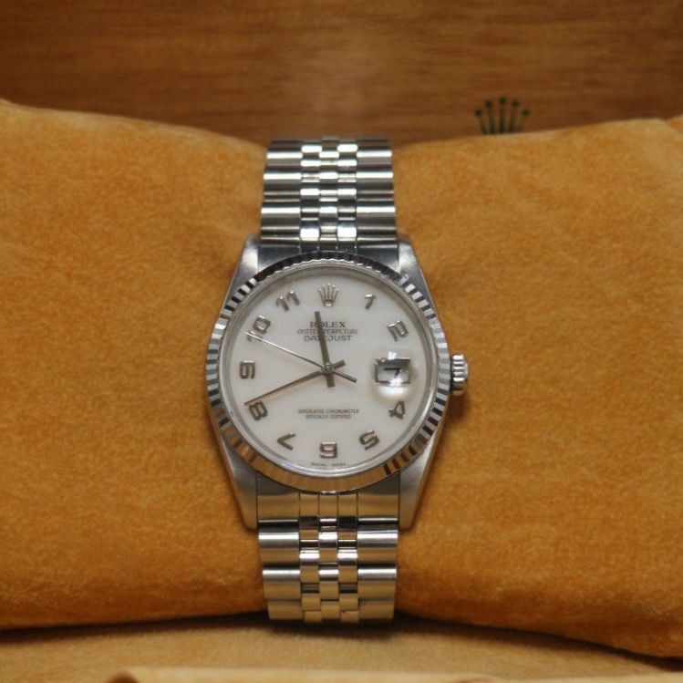 Rolex Datejust 36 Ref: 16234 White Mother Of Pearl Dial