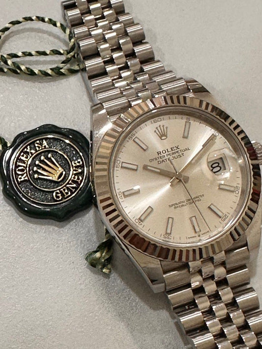 Rolex DateJust 41 Ref: 126324 Fluted Jubilee Stainless Steel