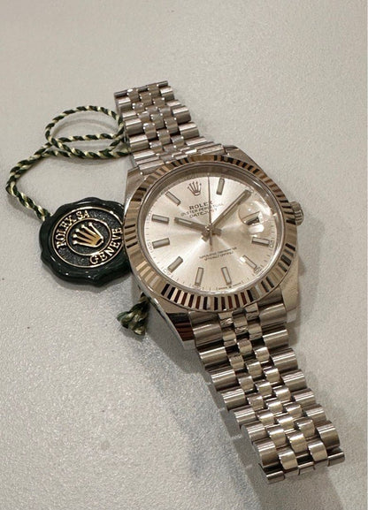 Rolex DateJust 41 Ref: 126324 Fluted Jubilee Stainless Steel