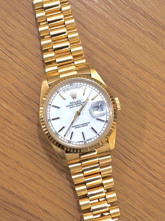 Rolex Day Date 36 Yellow Gold 18238 Circa 1993