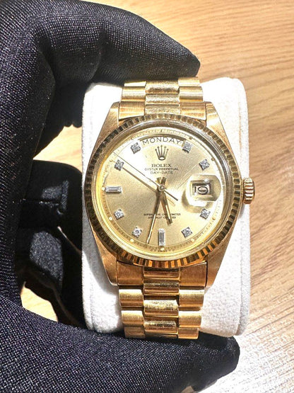 Rolex Day-Date Ref: 1803 36mm 18K Yellow Gold ŵ Rare Champagne Diamond Dial