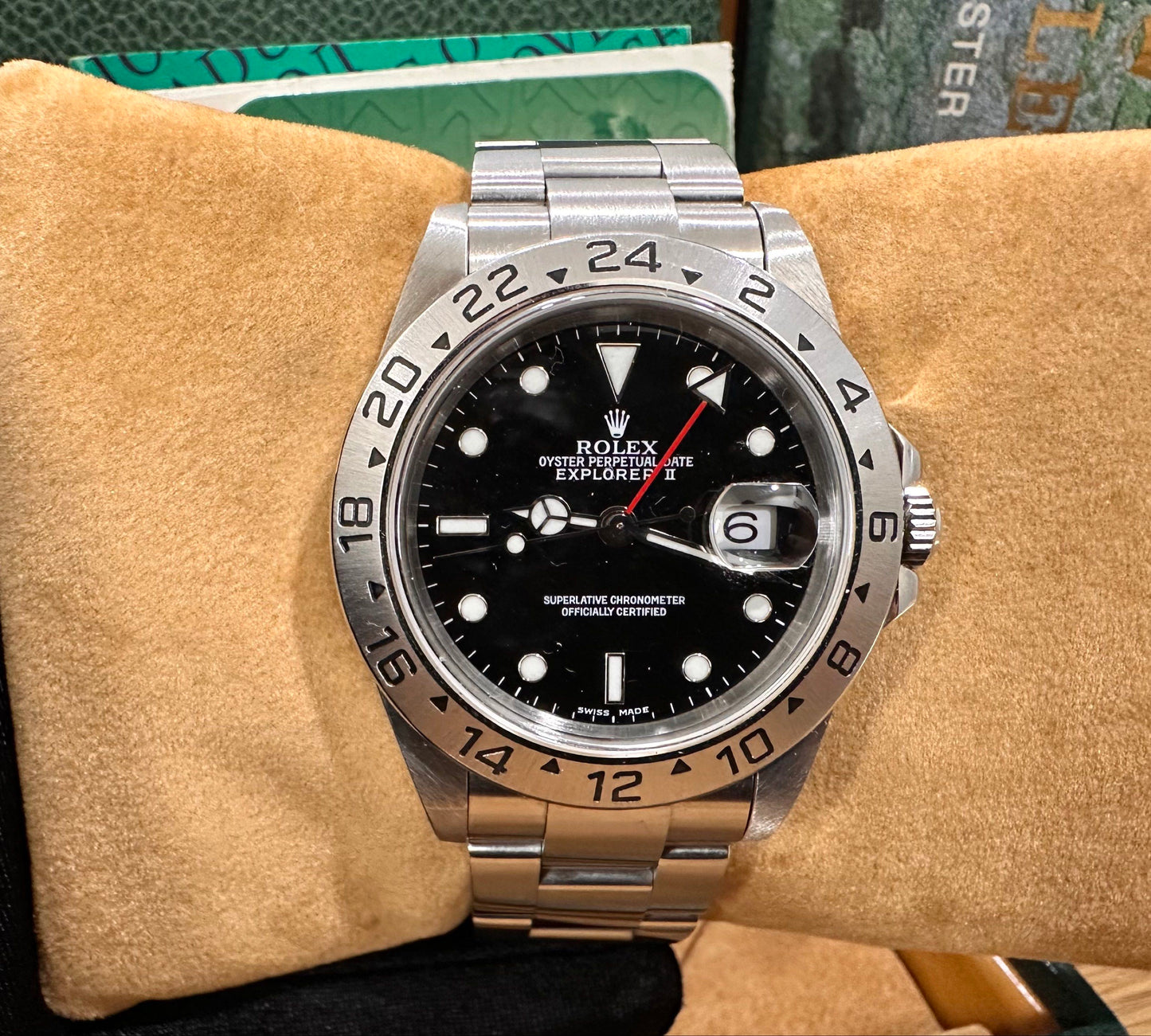 Rolex Explorer II Ref: 16520 Black P-Series 2001 Full Set SEL