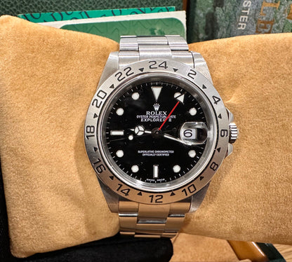 Rolex Explorer II Ref: 16520 Black P-Series 2001 Full Set SEL