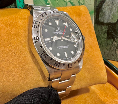 Rolex Explorer II Ref: 16520 Black P-Series 2001 Full Set SEL
