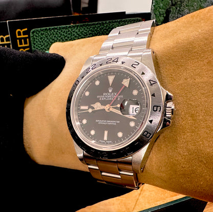 Rolex Explorer II Ref: 16520 Black P-Series 2001 Full Set SEL