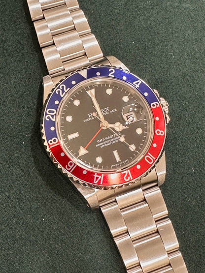 Rolex GMT-Master II Ref: 16710 “Pepsi” T-Dial 1996 🔥Fire Deal🔥