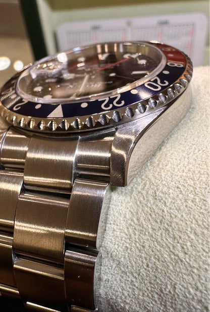 Rolex GMT-Master II Ref: 16710 “Pepsi” RARE 3186 Last 5-Digit Untouched Case Full Set