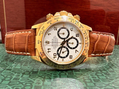 Rolex Zenith Daytona 18K Yellow Gold Ref: 16518 Full Set 40mm Untouched Case