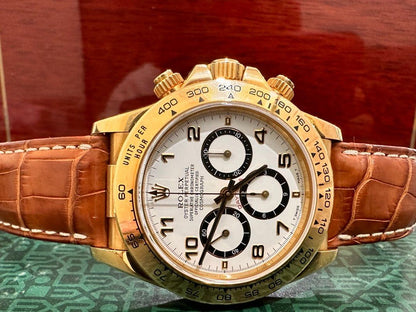 Rolex Zenith Daytona 18K Yellow Gold Ref: 16518 Full Set 40mm Untouched Case