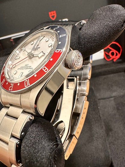 Tudor Black Bay GMT “Pepsi” Ref: 79830RB 41mm Full Set White Dial